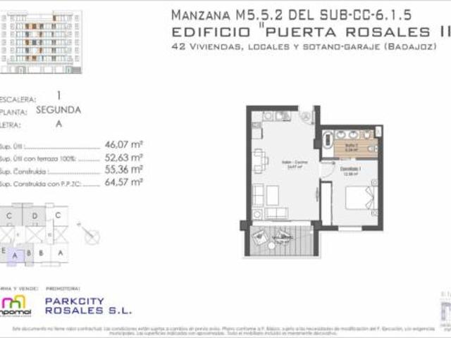 Apartamento en venta en Huerta Rosales, Tierra de Badajoz