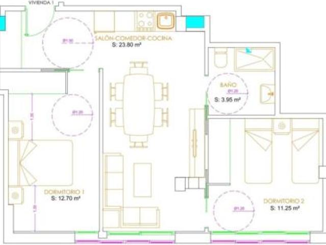 Apartamento en venta en Cánovas, Cáceres