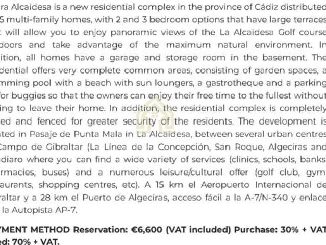 Apartamento en venta en Los Vélez, Andalucía