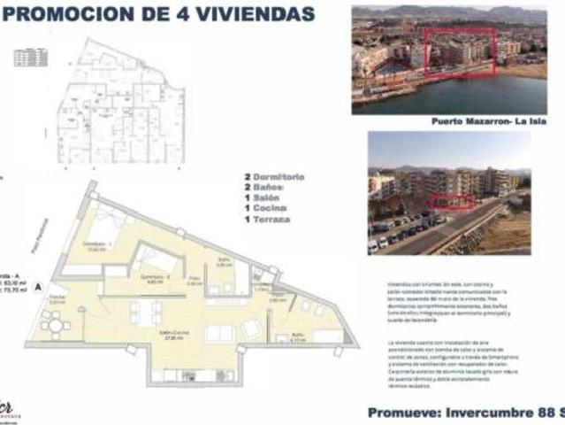 Apartamento en venta en Puerto de Mazarrón, Bajo Guadalentín