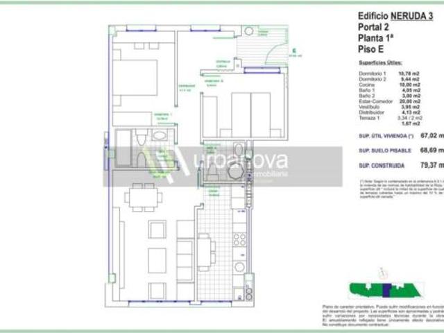 Apartamento en venta en Villamediana De Iregua, La Rioja