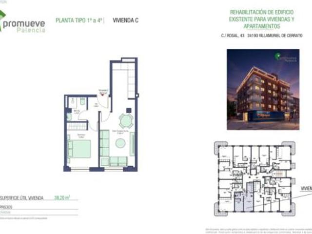 Apartamento en venta en Villamuriel De Cerrato, Castilla y León
