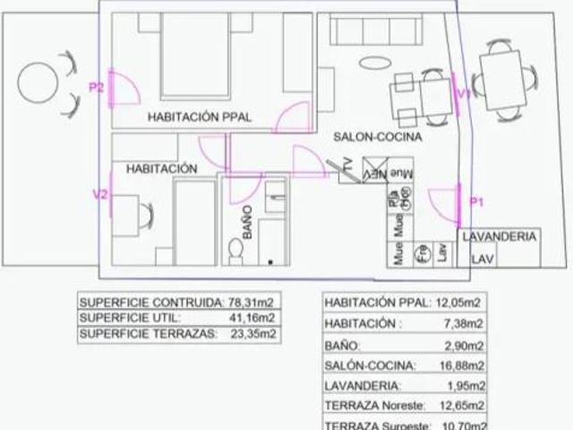 Apartamento en venta en Verxeles, Viveiro