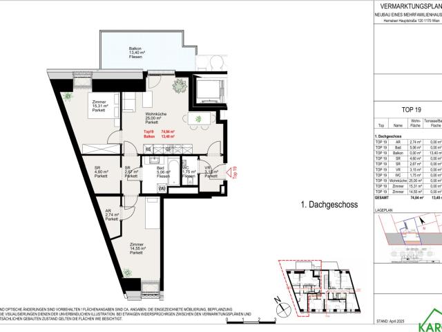 Apartment mieten in KG Dornbach, Wien