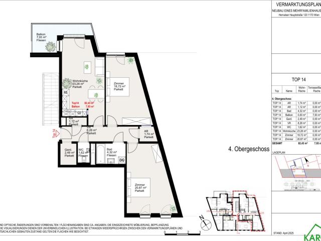 Apartment mieten in KG Dornbach, Wien