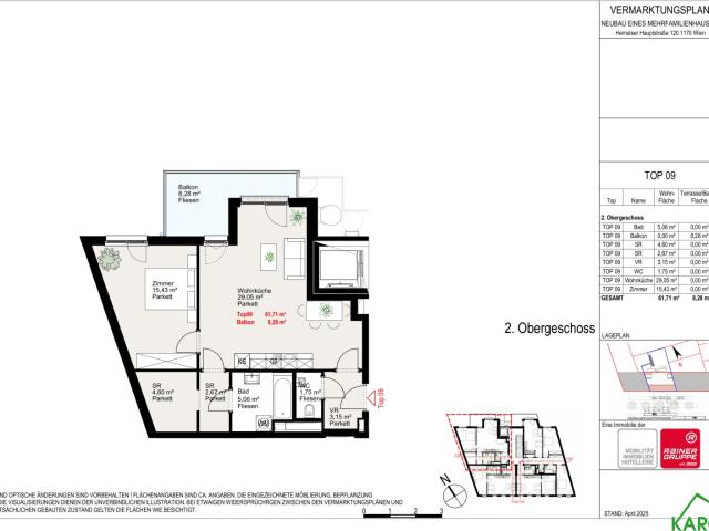 Apartment mieten in KG Dornbach, Wien