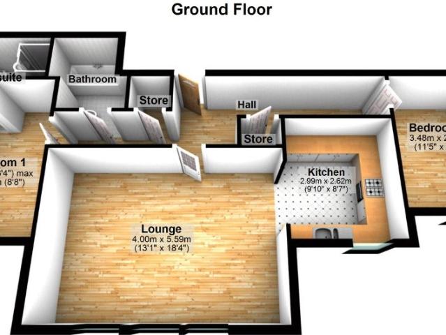 Flat for rent in Tranmere Park, West Yorkshire