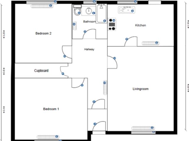 Flat for rent in Motherwell, Scotland