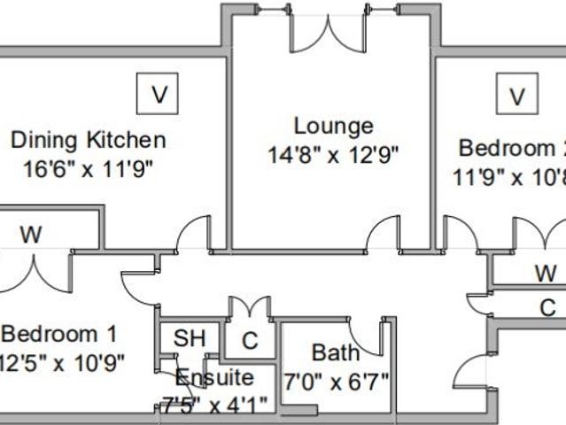 Flat for rent in Geilston House, Cardross