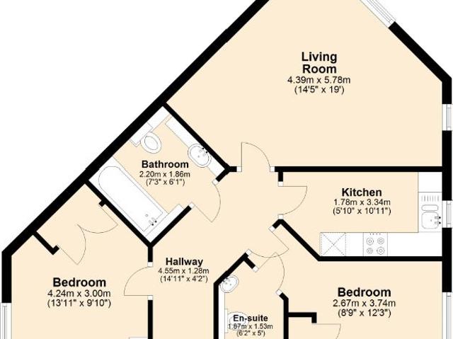 Flat for rent in Westhoughton, Lee Bank