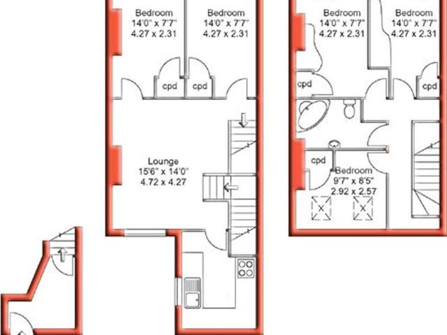 Flat for rent in Burley, Leeds