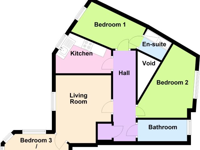 Flat for rent in Goldthorn Hill, West Midlands