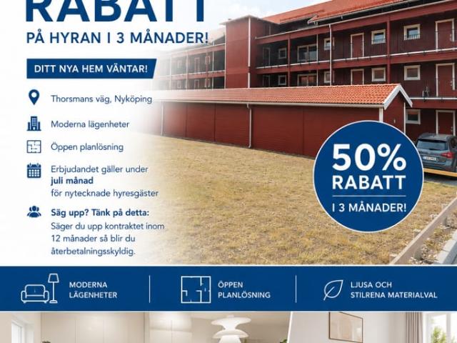 Lägenhet hyra i Nyköping, Södermanland