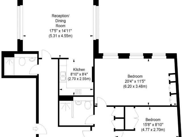 Apartment for rent in Chalk Farm, Greater London