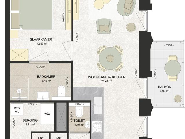 Appartement te huur in Schalkwijk, Haarlem