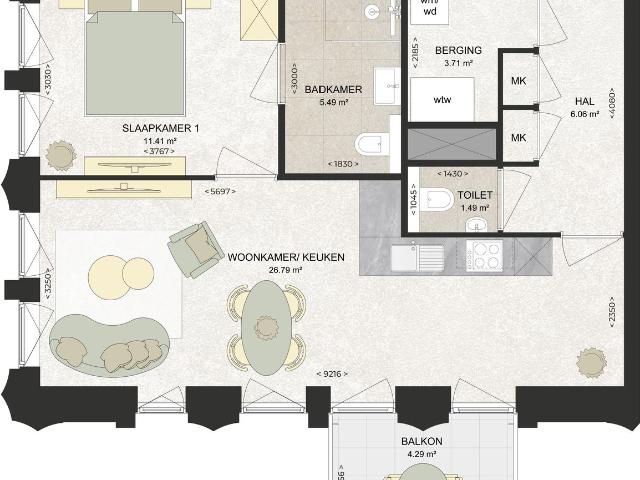 Appartement te huur in Schalkwijk, Haarlem