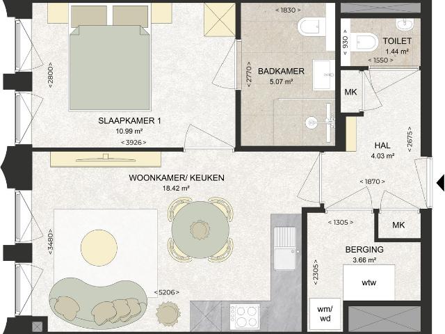 Appartement te huur in Schalkwijk, Haarlem