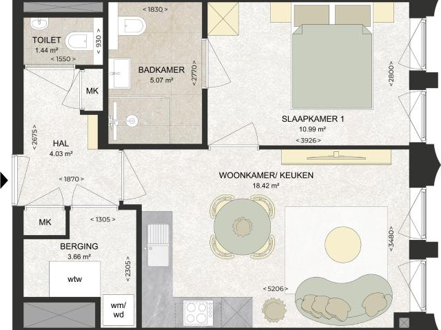 Appartement te huur in Schalkwijk, Haarlem