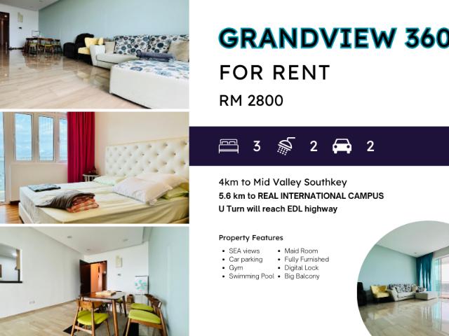 Apartment for rent in Johore Bahru, Johor