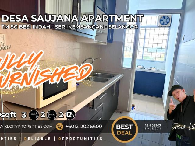 Apartment for rent in Seri Kembangan, Majlis Bandaraya Subang Jaya