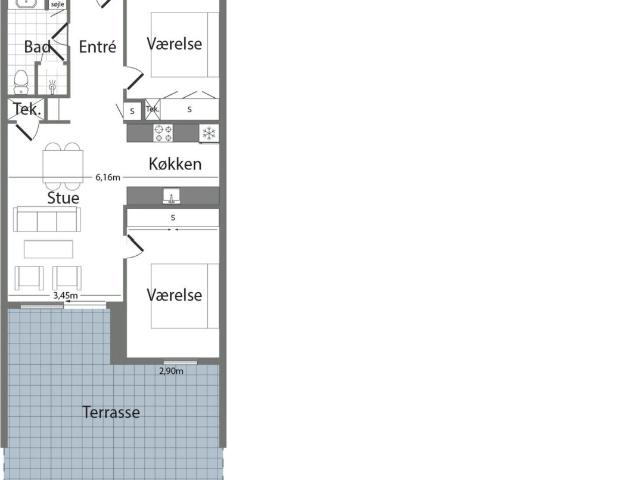 Lejlighed til leje i Nørresundby, Brønderslev-Dronninglund