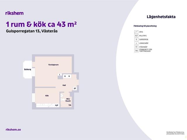Lägenhet hyra i Haga, Västerås