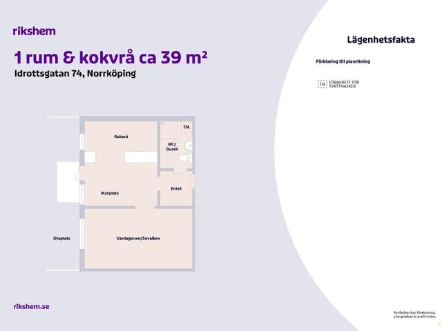Lägenhet hyra i Ektorp, Norrköping