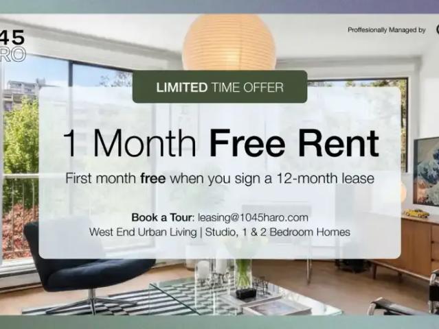 Apartment for rent in Vancouver, British Columbia