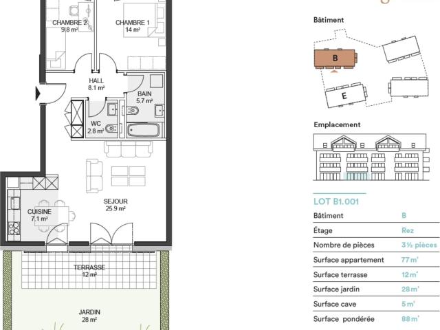 Apartment kaufen in Denges, Waadt