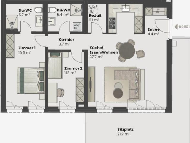 Apartment kaufen in Wermatswil, Uster