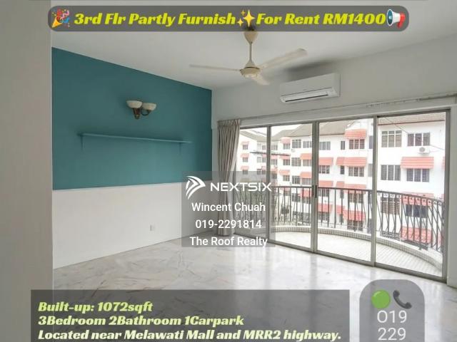 Apartment for rent in Taman Melawati, Majlis Perbandaran Ampang Jaya