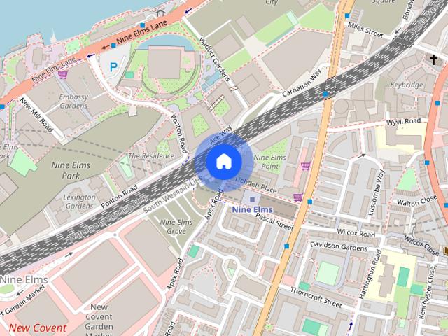 Apartment for rent in Nine Elms, Greater London