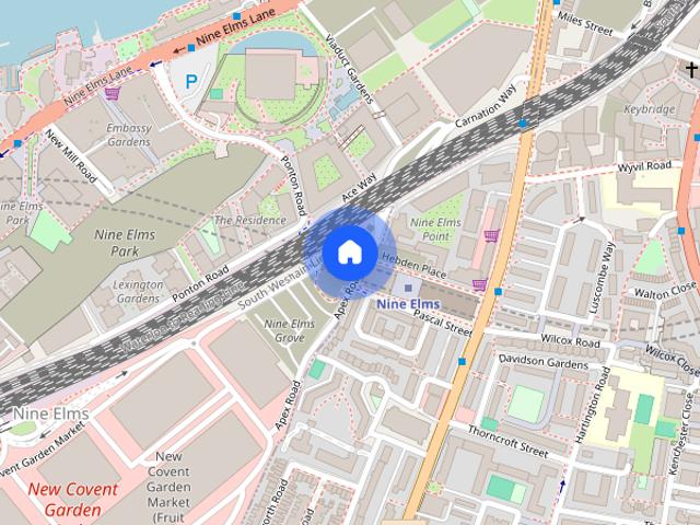 Apartment for rent in Nine Elms, Greater London