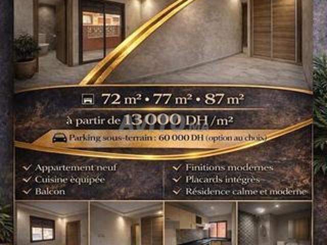 Appartement vente à L'Oriental