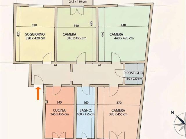 Appartamento in vendita a Castelletto, Abbiategrasso