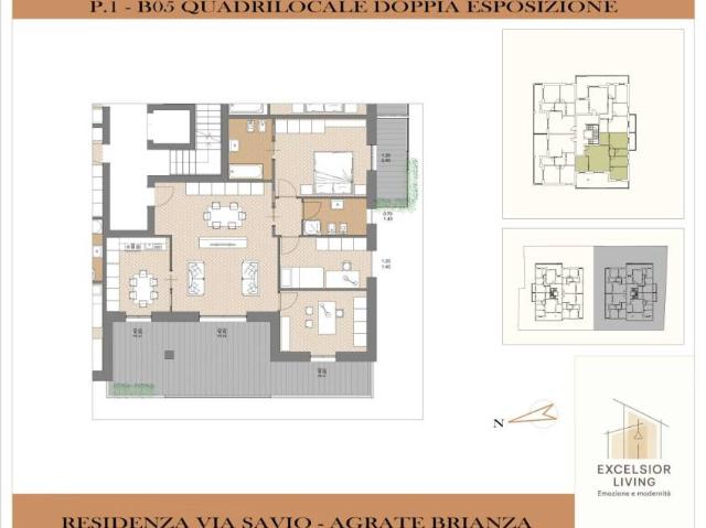 Appartamento in vendita a Agrate Brianza, Lombardia