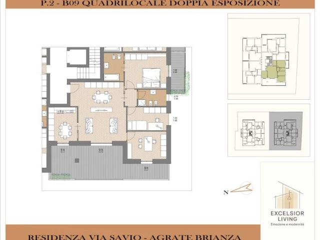 Appartamento in vendita a Agrate Brianza, Lombardia