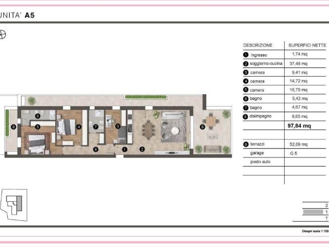 Appartamento in vendita a Carpanedo, Albignasego