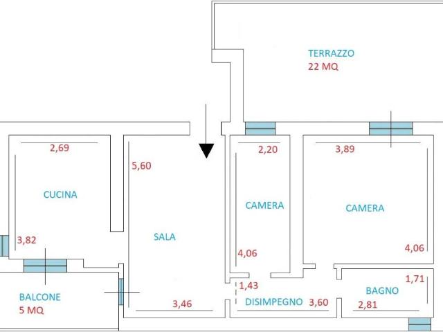 Appartamento in vendita a Leda, Aprilia