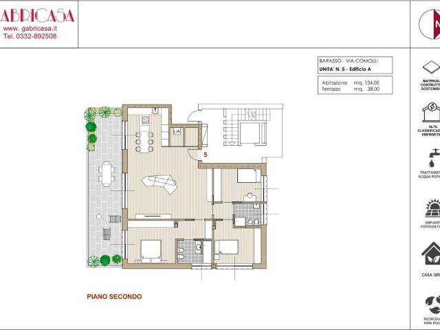 Appartamento in vendita a Barasso, Lombardia