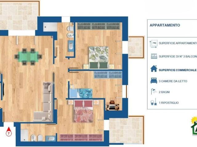 Appartamento in vendita a Santa Lucia, Bastia Umbra