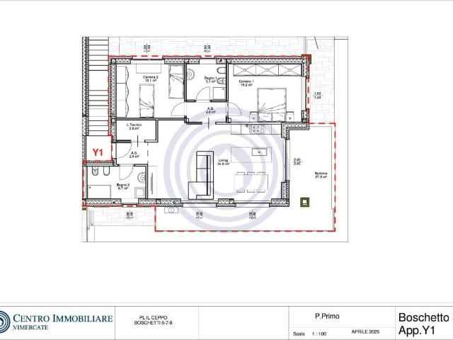 Appartamento in vendita a Bernareggio, Villanova