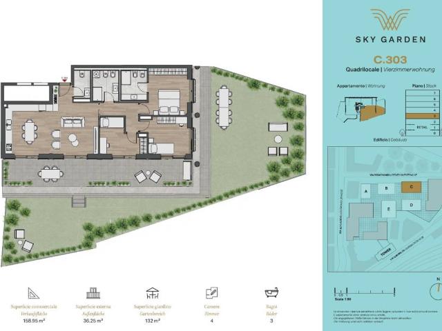 Appartamento in vendita a Centro-Piani-Rencio - Zentrum-Bozner Boden-Rentsch, Bolzano - Bozen