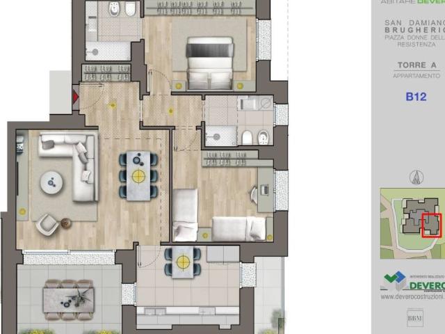 Appartamento in vendita a San Damiano, Brugherio