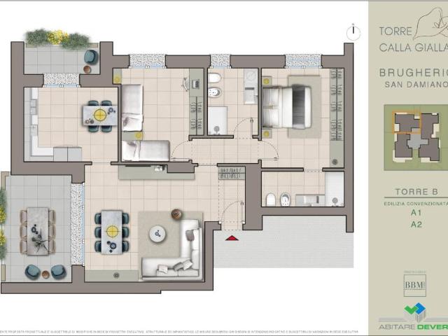 Appartamento in vendita a San Damiano, Brugherio