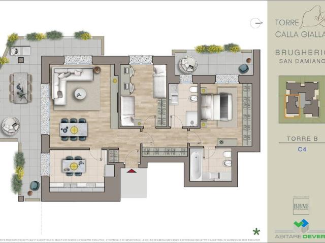 Appartamento in vendita a San Damiano, Brugherio