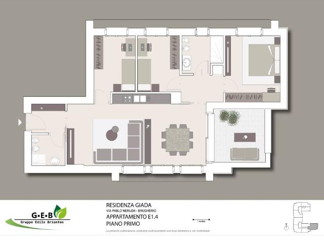 Appartamento in vendita a Moncucco, Brugherio
