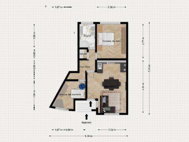 Appartamento in vendita a Monteleone - Santa Rosalia, Cagliari
