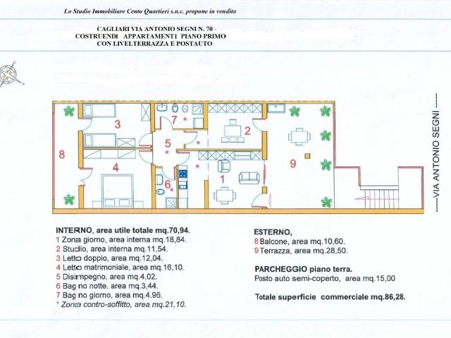 Appartamento in vendita a Is Campus, Cagliari