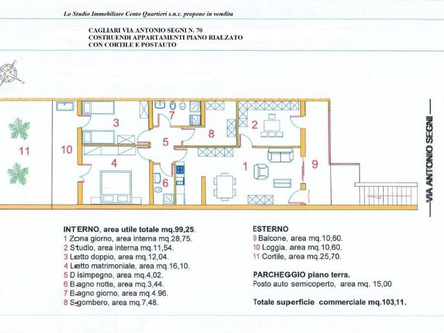 Appartamento in vendita a Is Campus, Cagliari